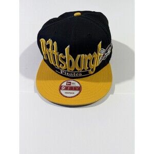 New Era 9FIFTY Snapback Hat Pittsburgh Pirates Black Yellow MLB